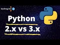 Python 2 x vs Python 3 x Python Tutorial for Beginners