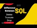 Difference Between Delete Truncate and Drop Oracle SQL Difference between Delete Truncate Drop