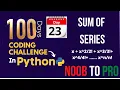 Day 23 100 Days Coding Challenge in Python