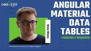 Angular Material Data Tables Some Assembly Required - Drew Wiens