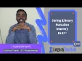 String Library Function Insert In C