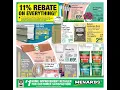 Menards Weekly Ad 11 Rebate on Everything