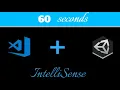 How to fix Unity not working in visual studio code under a minute