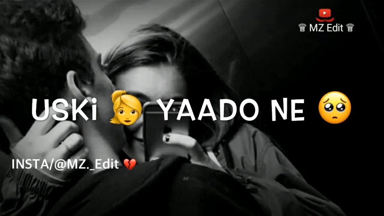 Sad Breakup 😟 Whatsapp Shayari status | Tiktok Sad Boy Shayari | Sad Broken Heart Status | MZ Edit