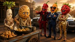 समोसे बेचने वाला आलू बना करोड़पति | अमीर बिजनेसमैन मांगने लगे राज | Emotional Vegetable Story