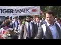 Watch as Auburn arrives for Tiger Walk ahead of the Alabama State game