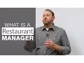 What is the Role of a Restaurant Manager