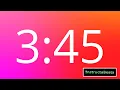 3 Minute 45 Second Timer Countdown - Colorful