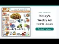 Ridley s Weekly Ad 26 - 26 Best Deals