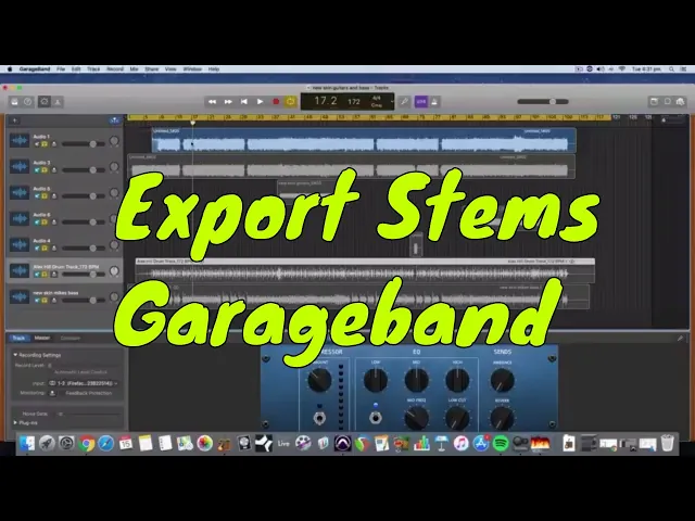 Download MP3 How to export audio stems from garage band