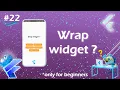 Wrap widget Flutter wrap widget