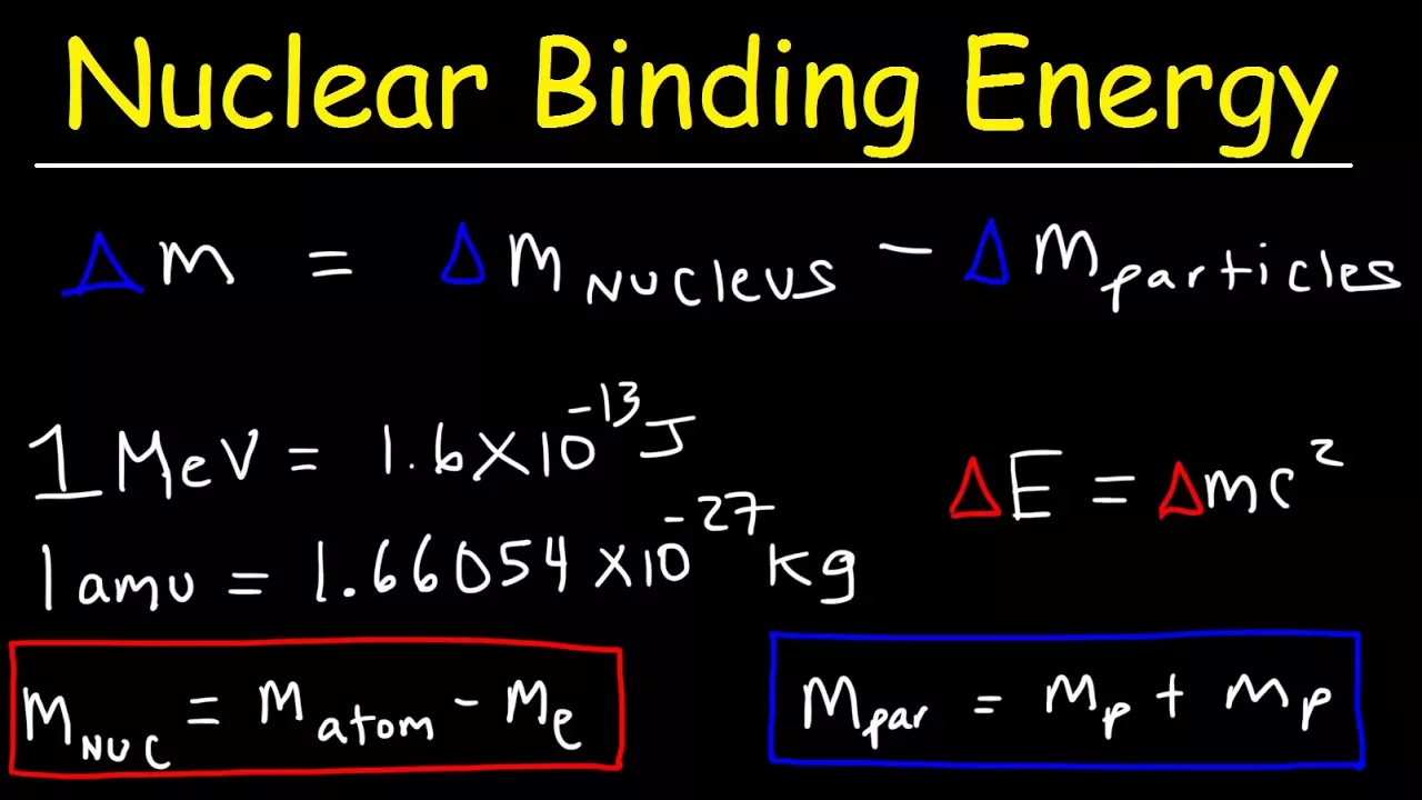 Nuclear Binding Energy Per Nucleon & Mass Defect Problems - Nuclear Chemistry