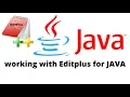 Compile and Run Java Program in EditPlus CONFIGURE EDITPLUS FOR JAVA PROGRAMS