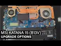 MSI Katana 15 B13V - disassembly and upgrade options