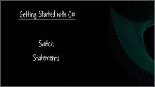 C Beginner Tutorial 14 - Switch Statements