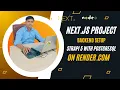Next js Project Backend Setup Strapi 5 with PostgreSQL on Render com
