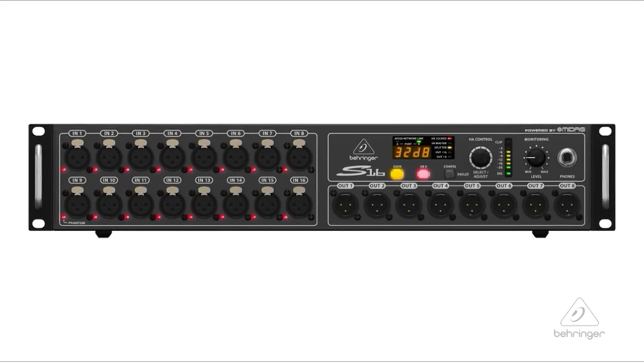 BEHRINGER　S16　未使用　ステージボックス BEHRINGER S16 未使用 ステージボックス Digital Stage Boxes