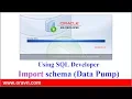 SQL Developer IMPORT tables schemes or whole database via Oracle SQL Developer