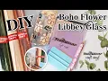 Boho Libbey Glass DIY Tutorial Using Adhesive Vinyl Wraps Easy Cricut Craft