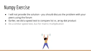 Numpy Exercise Deep Learning Prerequisites The Numpy Stack in Python V2
