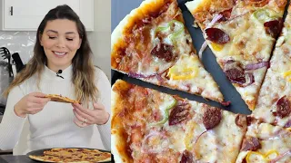 Get the recipe for the best homemade pizza: https://www.buzzfeed.com/marietelling/pizza-dough-recipe. 