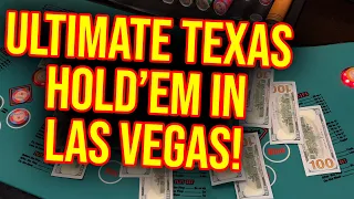 HIGH LIMIT ULTIMATE TEXAS HOLD EM IN LAS VEGAS 700 Hands