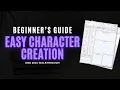 Beginner s Guide to D D 2024 Character Sheets Easy Character Creation Walkthrough