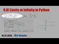 9 8 Limits at Infinity in Python