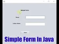 Make a Simple Form with Java GUI With Swing Urdu Hindi Tutorial 1