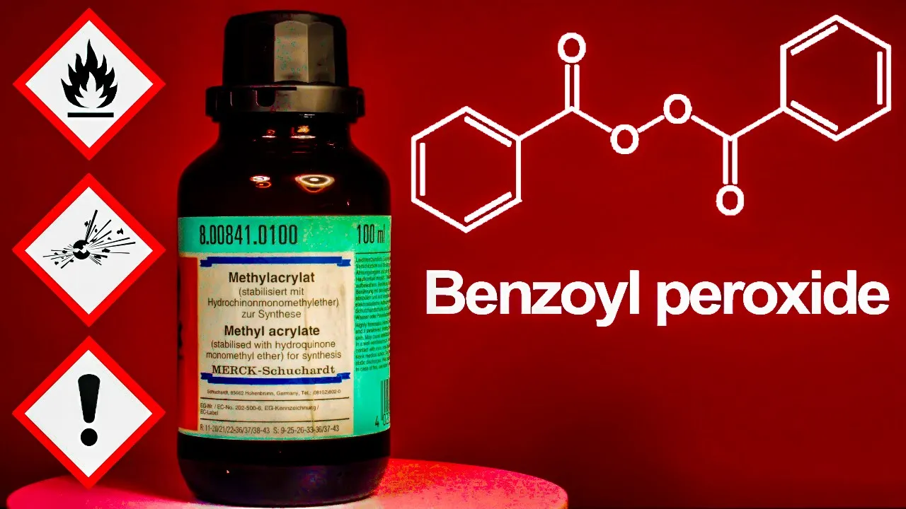 Benzoyl peroxide! Free-Radical polymerization!