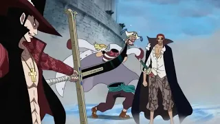 Mihawk explica por que fugiu de Shanks em Marineford! - One Piece