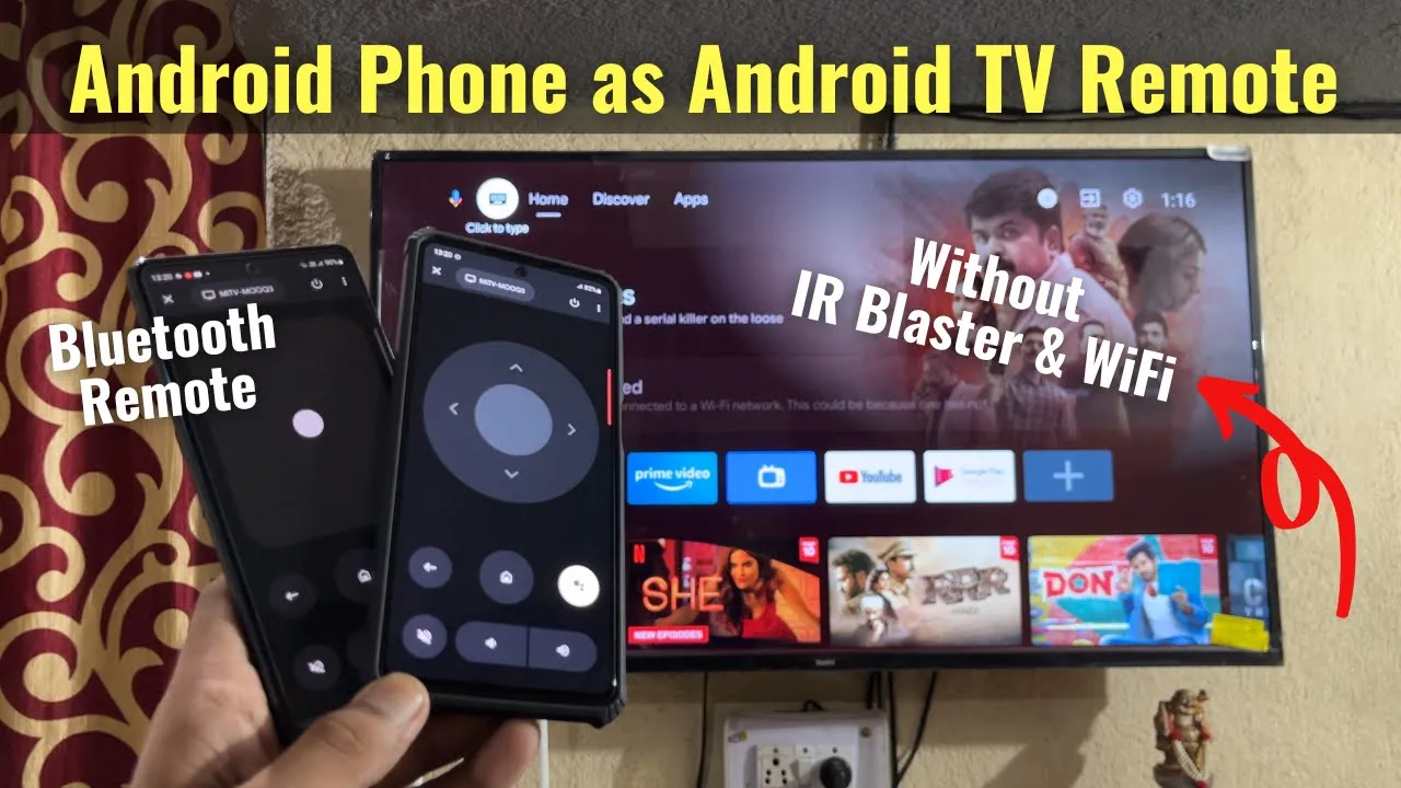 How to use Android Phone as Bluetooth Remote Control for Android TV without WiFi