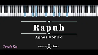 rapuh agnes monica karaoke piano female key 