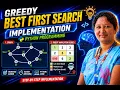 Greedy BFS Algorithm Python Programming Graph and Robot Navigation Examples