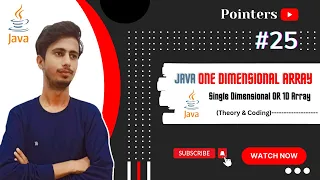 Single Dimensional Array in Java One Dimensional Array Java Course Java Tutorial Pointers