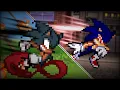 Extra Life Sonic VS Fleetway Sonic Revised Sticknodes Animation