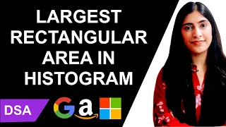 Coding Interview Question Rectangular Area in Histogram DS Algo Application