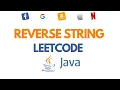 Reverse String Leetcode in Java O 1 space solution