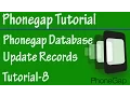 Free Phonegap Tutorial for Android iOS for Beginners 08 - Update Record in SQLITE using Phonegap
