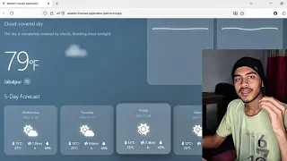 Weather Forecast App JavaScript Tailwind CSS