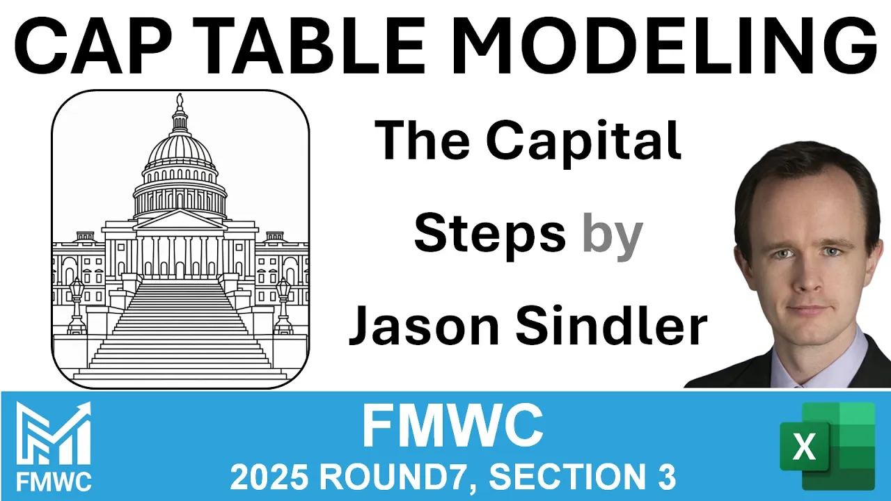 Cap table modeling - Financial Modelling World Cup question by Jason Sindler