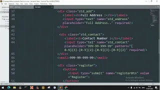 Insert form data into table with HTML php SQL server