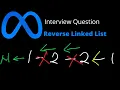 Reverse Linked List Iterative and recursive solution - Leetcode 206