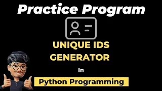 Coding a Unique IDs Generator in Python UUIDs ASMR Programming - No Talking