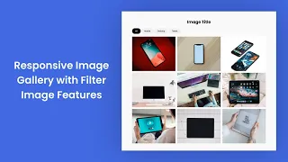 Responsive Image Gallery with Filter Image Features HTML CSS JavaScript