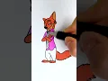 Nick Wilde Coloring Zootopia Glitter Art