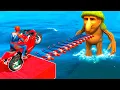 Download Lagu SPIDER-MAN VS BRR BRR PATAPIM on Motorcycle in RAINBOW SPIDERS BRIDGE | GTA 5 MULTIVERSE