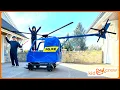 High speed Police chase with kids ride on helicopter and police car Educational Kid Crew