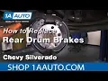 How to Replace Drum Brakes 07-13 Chevy Silverado Truck
