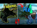 DIFERENCIAS ENTRE DINO NORMAL TEK TIPO X TIPO R Y ABERRANTE - ARK